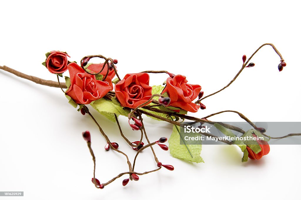 Rosas rojas branch - Foto de stock de Arreglo floral libre de derechos