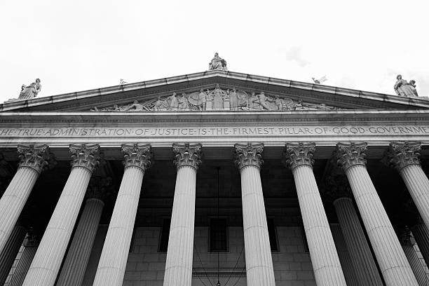 istock Classic columns at the Supreme Courthouse, New York 181627041