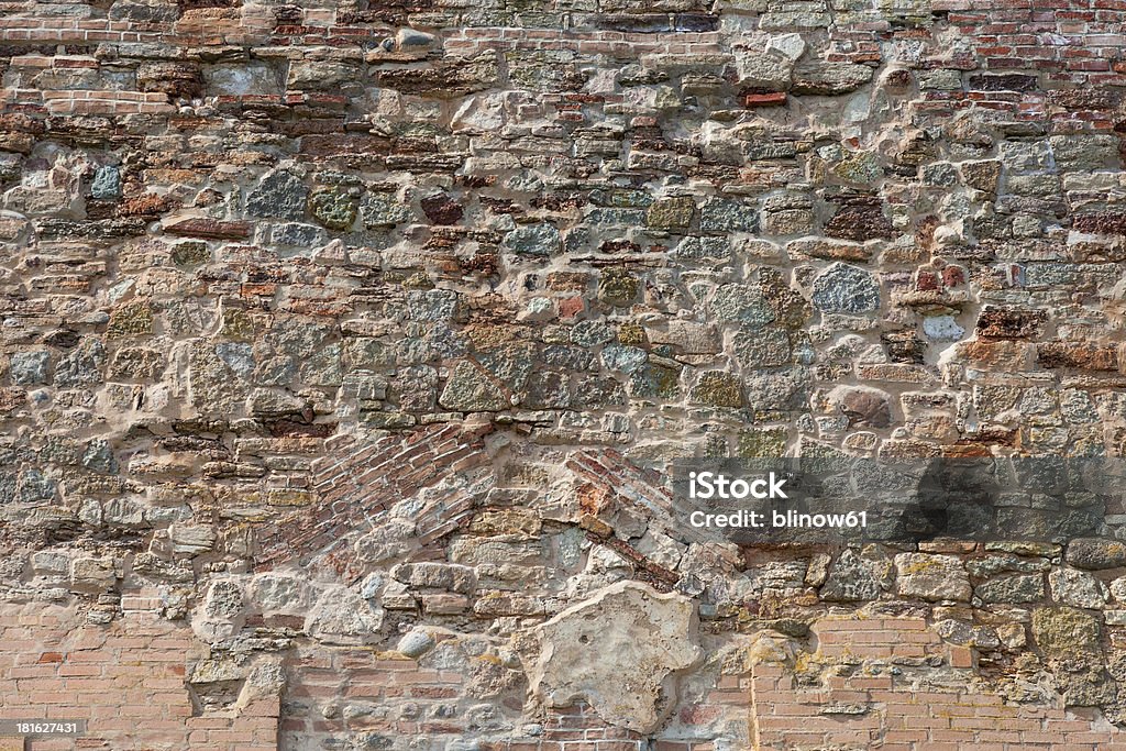 Alte verwitterte grunge Ziegel Wand als Hintergrund. - Lizenzfrei Architekturberuf Stock-Foto