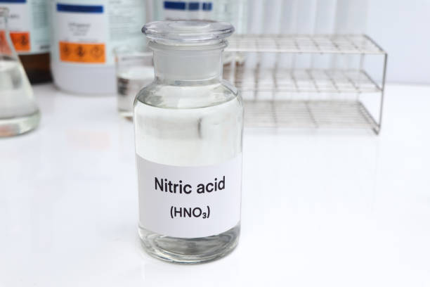 istock Nitric acid in containers, Hazardous chemicals and raw material 1816281680