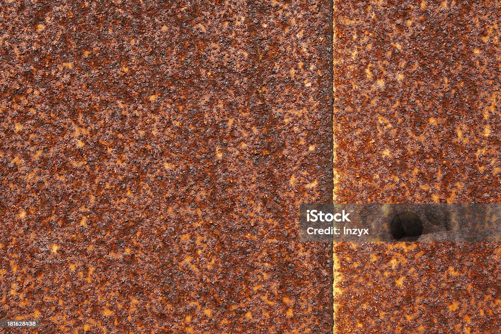 oxidation marrom-ferrugem ferro prato - Foto de stock de Acabado royalty-free