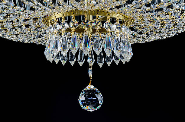 istock Contemporary glass chandelier fragment 181628445