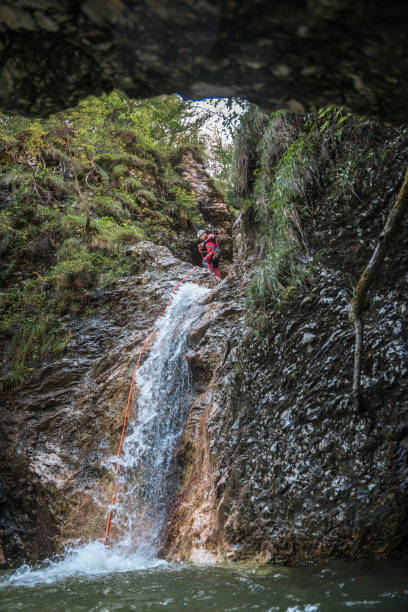 istock Caucasian Male Canyoning Expert 1816296041