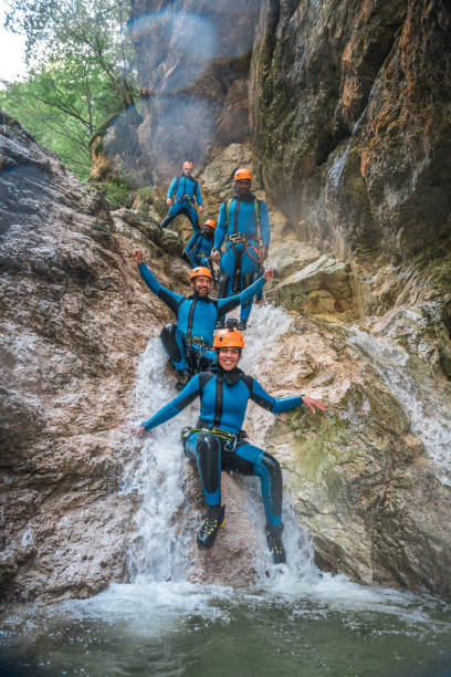 istock Fun Times with Diverse Participants Canyoning 1816298204