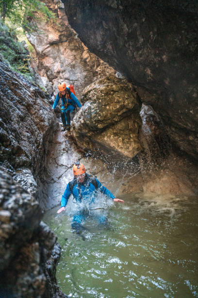 istock Canyoning Adventure with Diverse Participants 1816298222