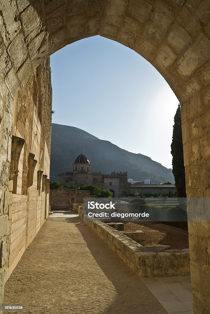 In the monastery Monastery of Simat de la Valldigna. Currently in rehabilitation. 2013 Stock Photo