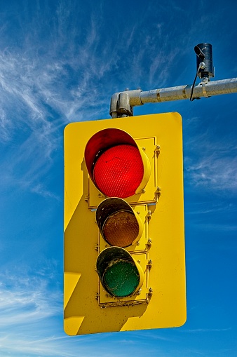 Traffic Lights isolated on white background. 3D render