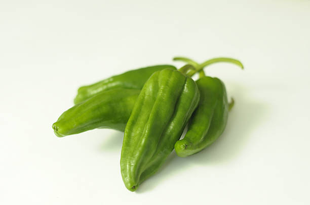 Green peppers stock photo