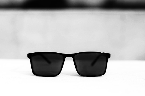 Black Sunglass with clipping path.