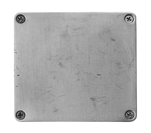 istock Metal plate steel 181634916