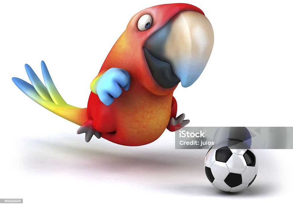 Divertimento pappagallo - Foto stock royalty-free di Animale