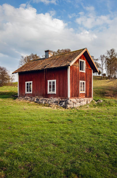 istock Red wooden house in Sweden 1816364647