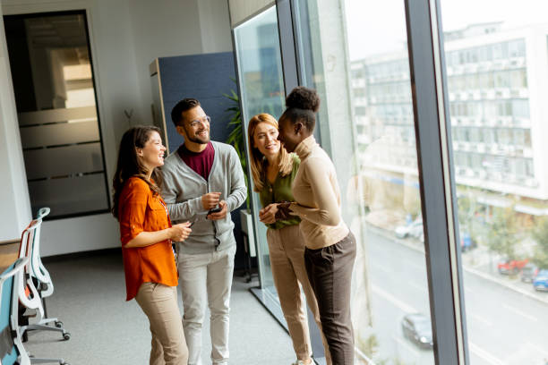 istock Young multiethnic startup team working in the modern office 1816371521