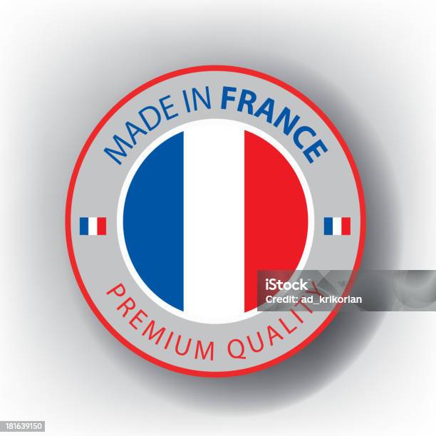 Wykonane We Francji Francuski Uszczelka Flaga - Stockowe grafiki wektorowe i więcej obrazów Aprobować