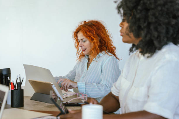 istock Two business women working in the office. 1816407895