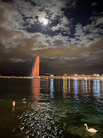 Switzerland - Geneva -  Pink Jet d’eau