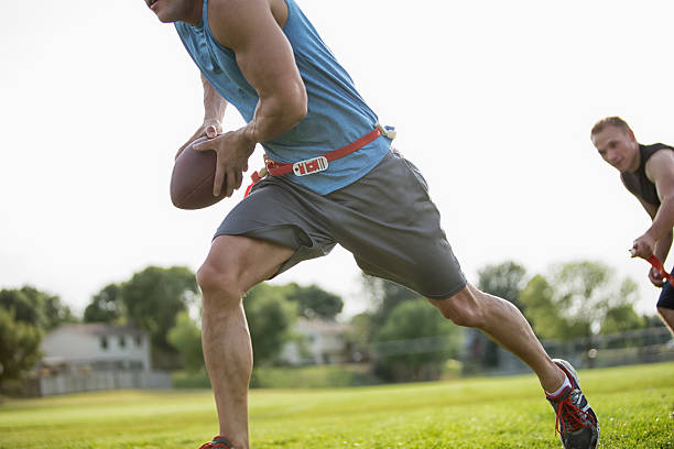 istock Flag Football Player Run 181641969