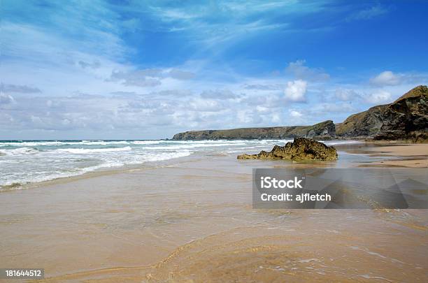 Strand Am Bedruthan Steps Cornwall Großbritannien Stockfoto und mehr Bilder von Atlantik