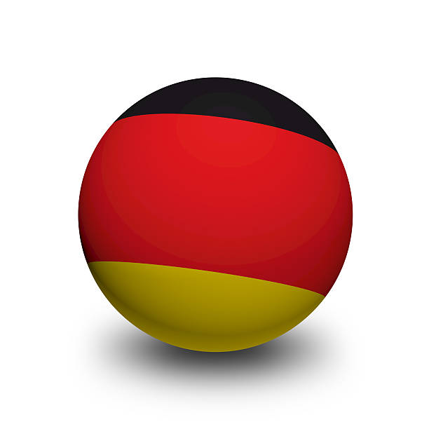 istock 3D Ball with Flag of Germany 181644579