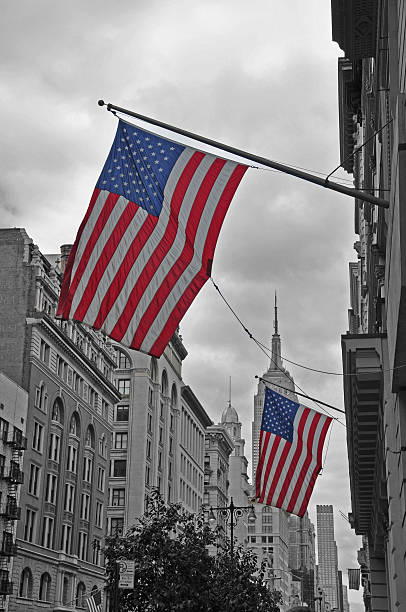 istock Flags in the 5th Avenue 181644635