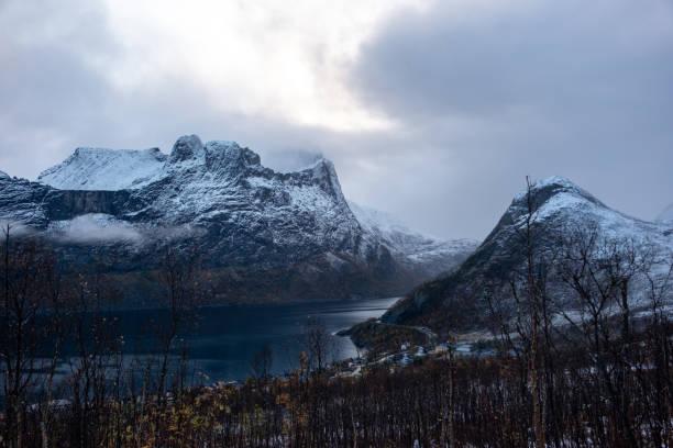 istock Snowy mountain hike up Segla in Senja, Norway 1816467729