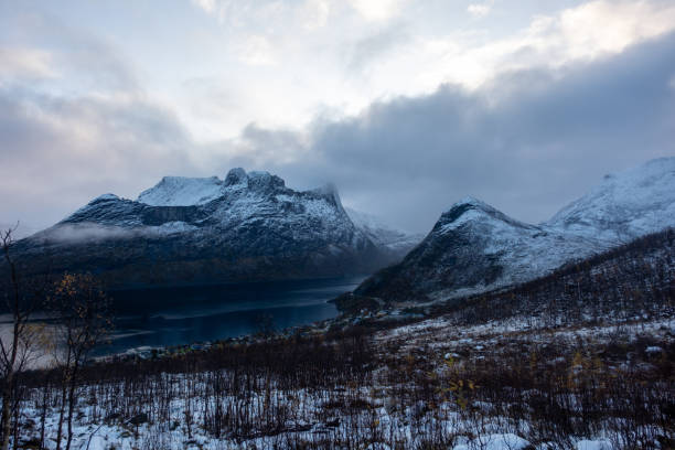 istock Snowy mountain hike up Segla in Senja, Norway 1816467732