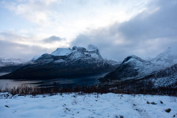 istock Snowy mountain hike up Segla in Senja, Norway 1816467734