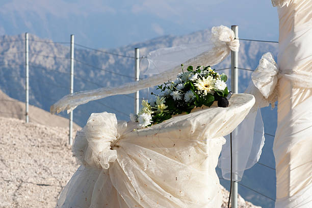 Wedding Accessories and Supplies against the blue sky