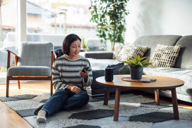 istock Cozy Afternoon with Smart Home Entertainment 1816480971