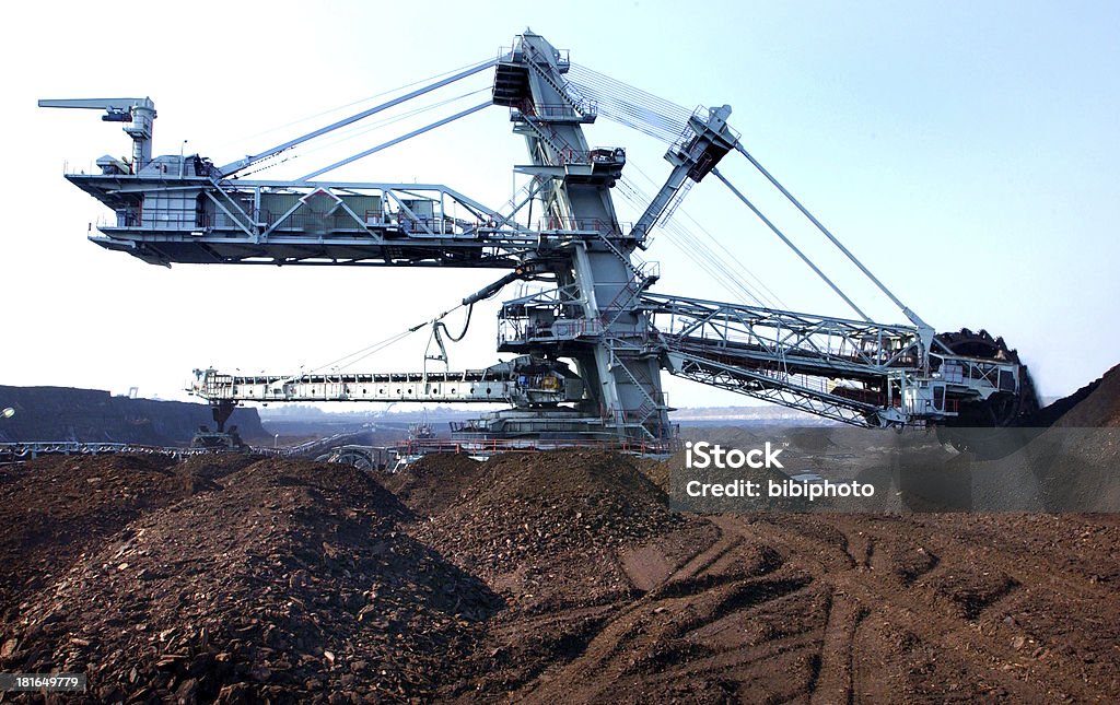 Charbon de la Mine de surface - Photo de Machinerie libre de droits