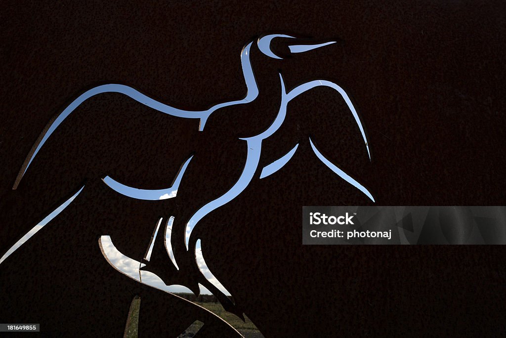 Pájaro grabadas en acero - Foto de stock de Acero libre de derechos