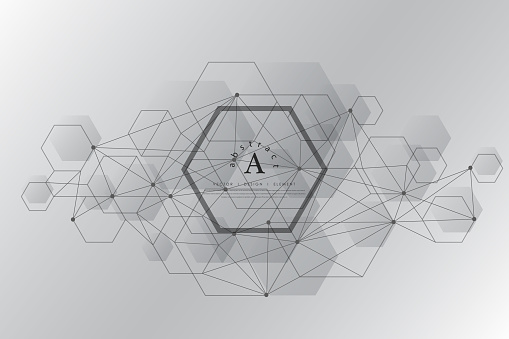 Abstract Hexagon Background. Vector Illustration.