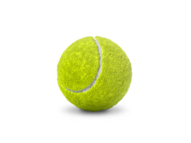 istock Single tennis ball isolated on white background 1816506206