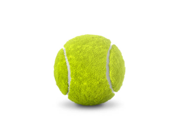 istock Single tennis ball isolated on white background 1816506207