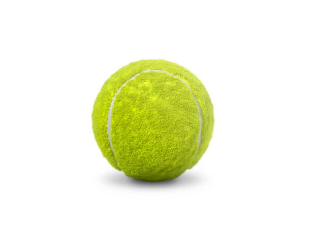 istock Single tennis ball isolated on white background 1816506208