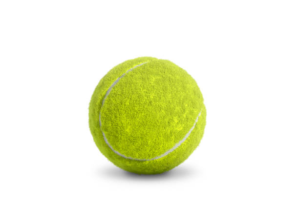 istock Single tennis ball isolated on white background 1816506782