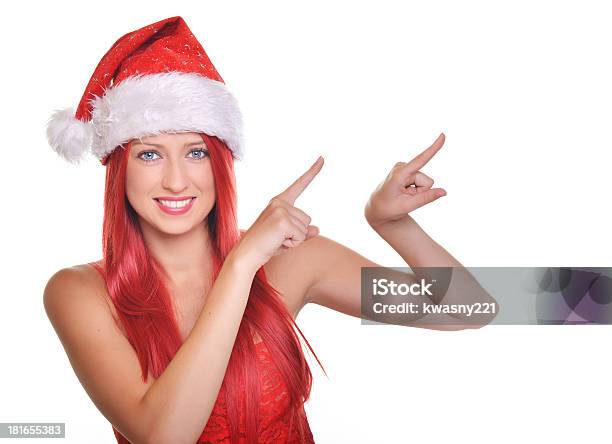 Weihnachten Mädchen Stockfoto und mehr Bilder von Attraktive Frau - Attraktive Frau, Eine Frau allein, Eine Person