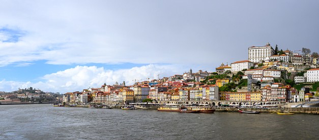 Porto is built on steep hills that rise from the northern bank of the river. The historic center of Porto, known as the Ribeira district, is a UNESCO World Heritage.