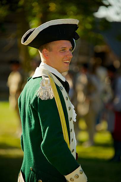 Reenactor Officer from the American Revolution