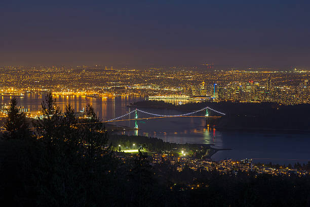 istock Vancouver BC Cityscape at Blue Hour 181656771