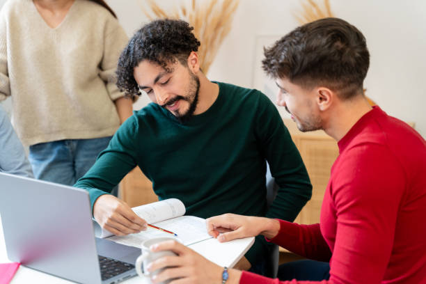 Young business people working together in the office.