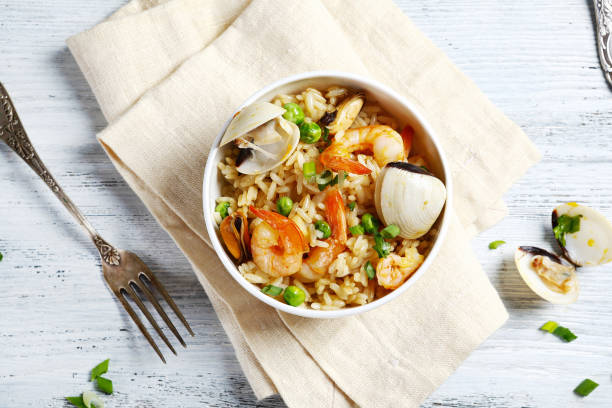 istock Nourishing rice with shrimp and mussels 1816570450