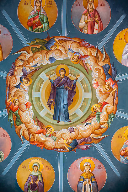 istock Byzantine frescoes 181657611