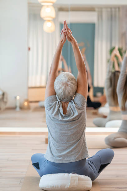 istock Group of women at yoga class 1816603448