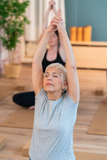 istock Group of women at yoga class 1816604508