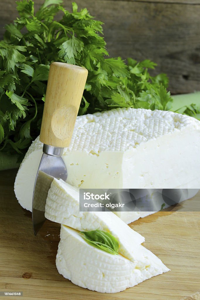 Gesalzenes Milch und Käse (feta) - Lizenzfrei Abnehmen Stock-Foto