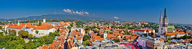 istock Historic city of Zagreb panoramic 181663506