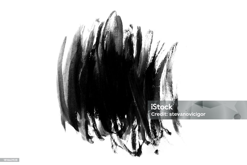 Abstrato pincelada de tinta - Foto de stock de Abstrato royalty-free