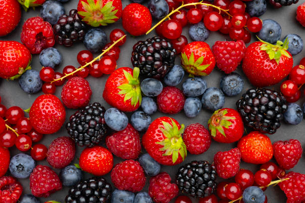 istock Berries. Various colorful berries Strawberry, Raspberry, Blackberry, Blueberry close-up Bio Fruits, Healthy eating, 1816653784