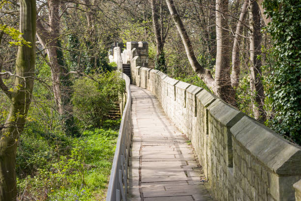 istock York city wall walk. York, UK 1816662110